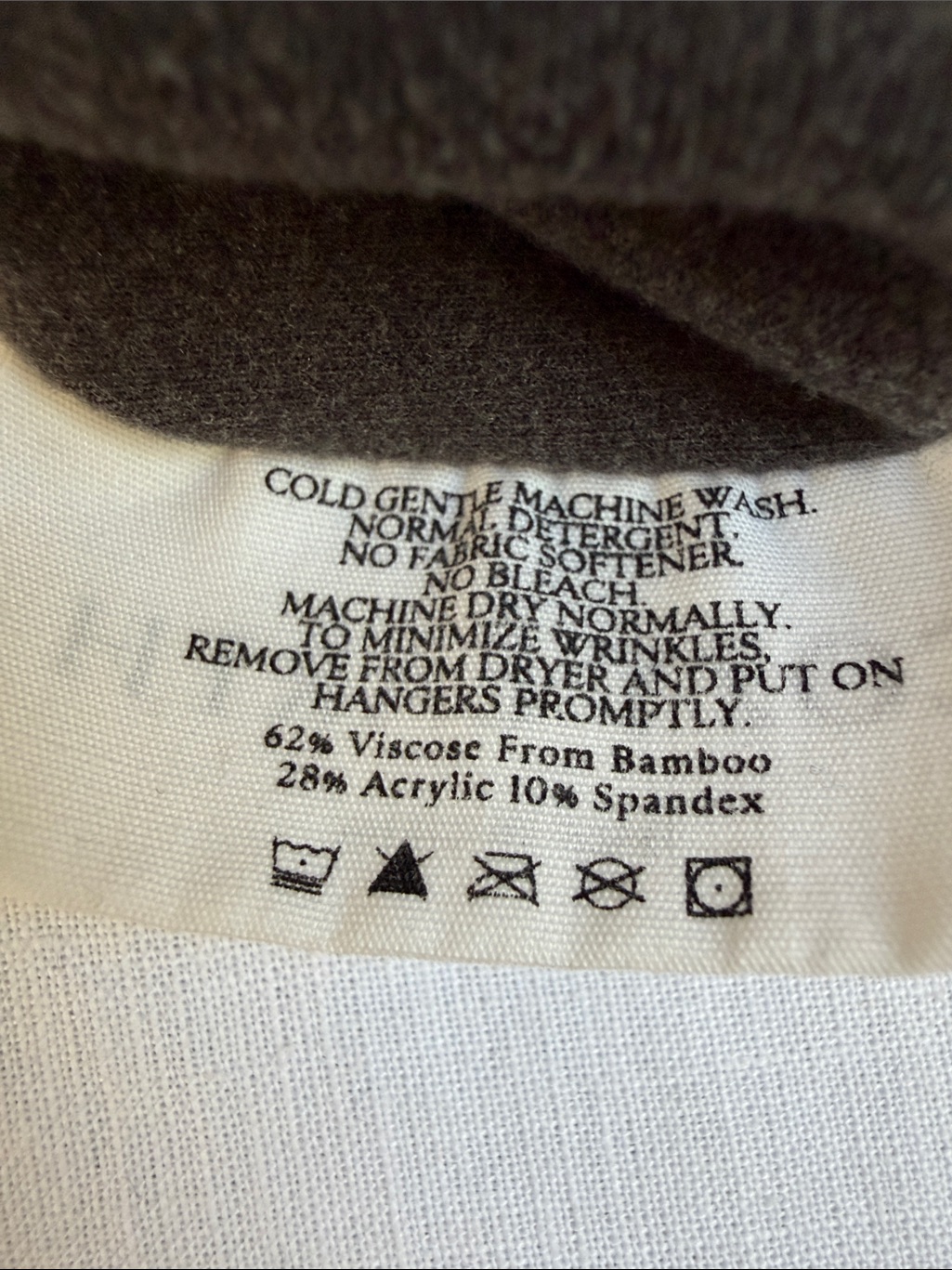 Euc Cozy Earth Charcoal Women's Bamboo Pullover Crew Small — image 4 of 7
